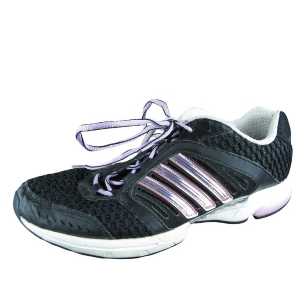adidas Climacool Vented Women Sneaker Shoes Size 7.5 Medium Black Fabric Lace Up